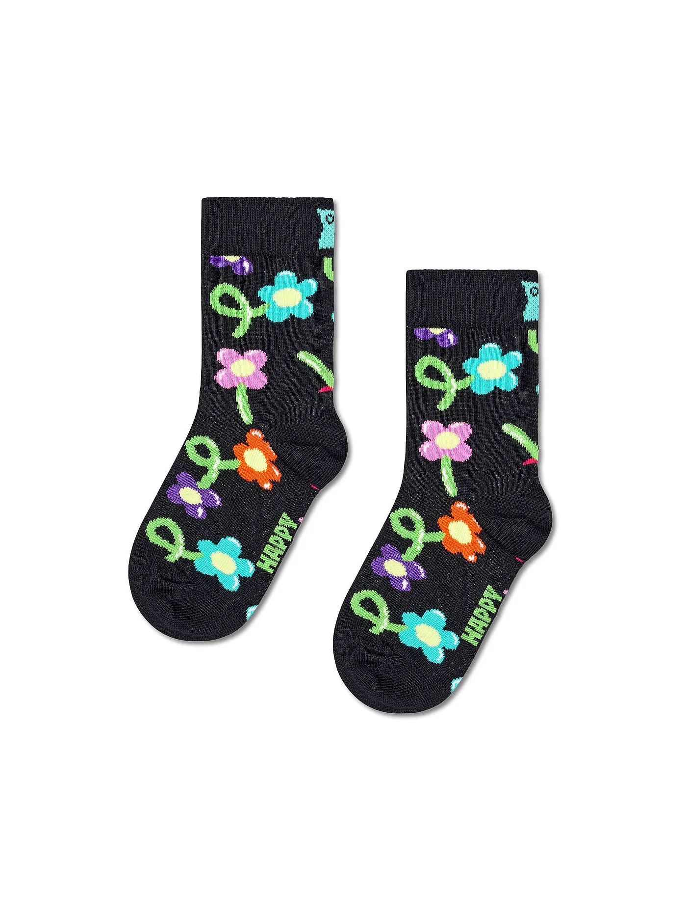 HAPPY SOCKS | Kinder Socken BALLOON FLOWER Black | 